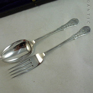 Victorian Christening Set, Silver Plate.