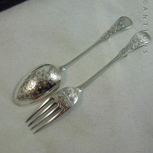 Victorian Christening Set, Silver Plate.