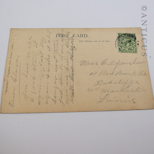 WWI Bairnsfather Postcard from the Trenches.