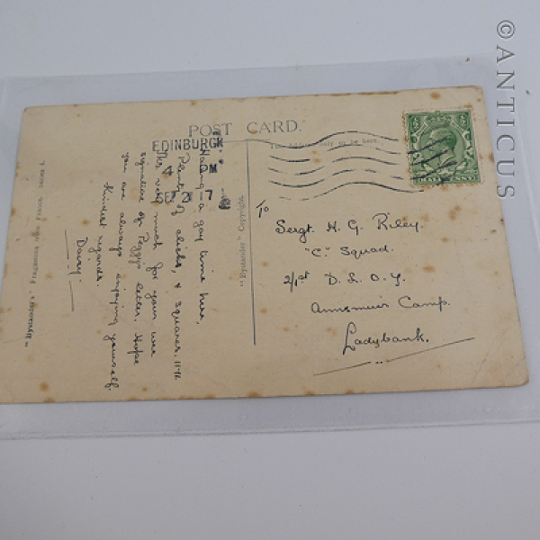 Bairnsfather Postcard "A Maxim Maxim", WW1.