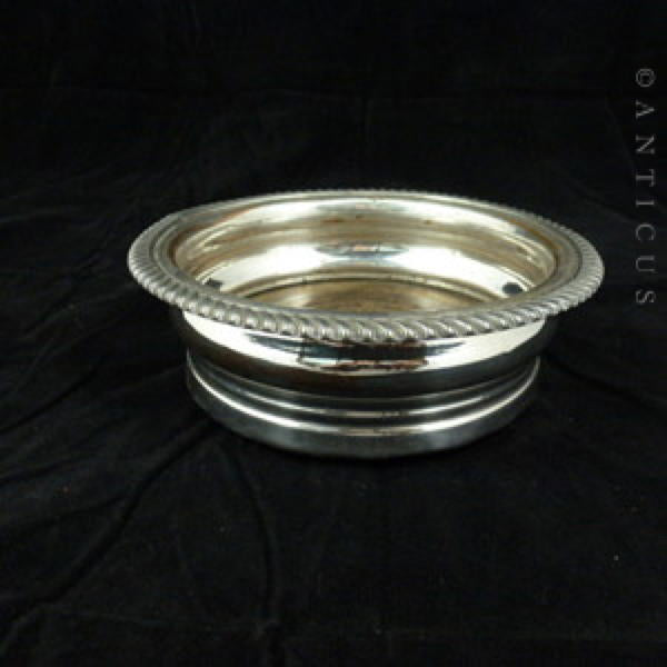 Old Sheffield Plate Decanter Coaster.