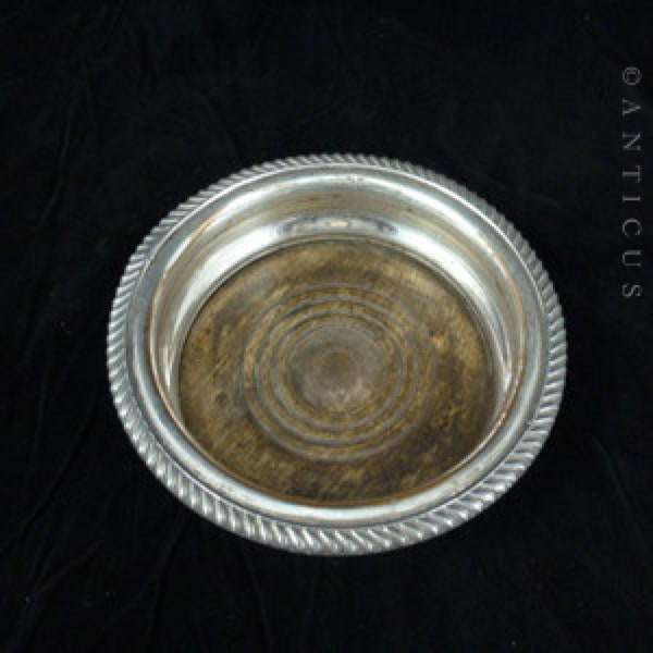 Old Sheffield Plate Decanter Coaster.