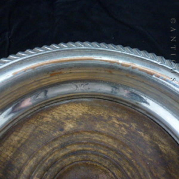 Old Sheffield Plate Decanter Coaster.