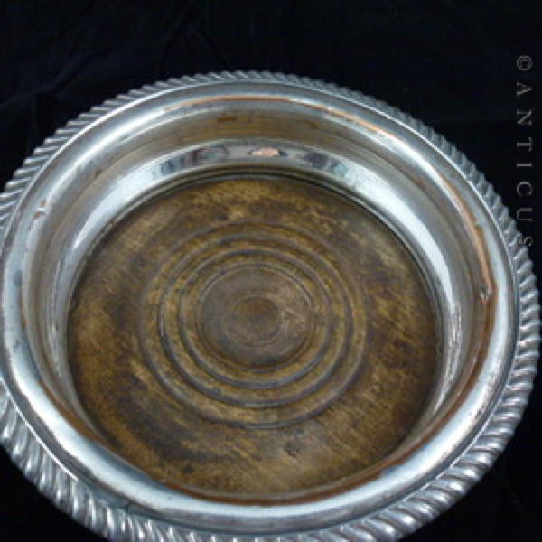 Old Sheffield Plate Decanter Coaster.