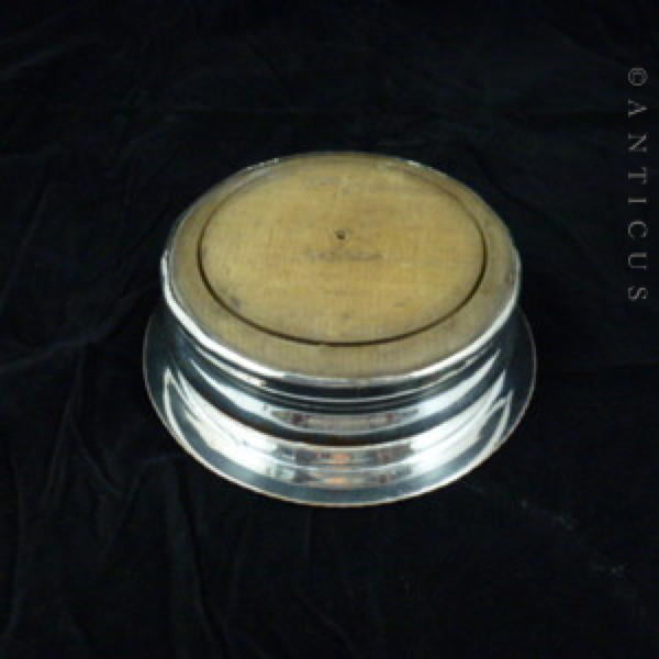 Old Sheffield Plate Decanter Coaster.