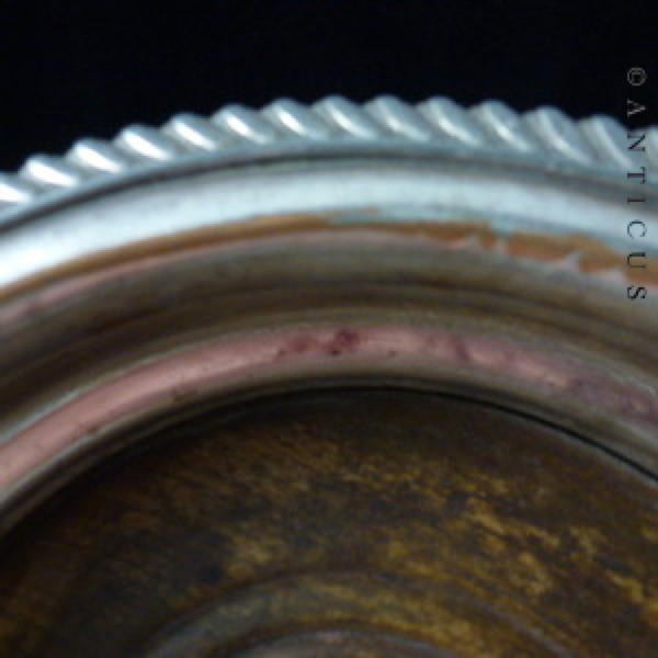 Old Sheffield Plate Decanter Coaster.