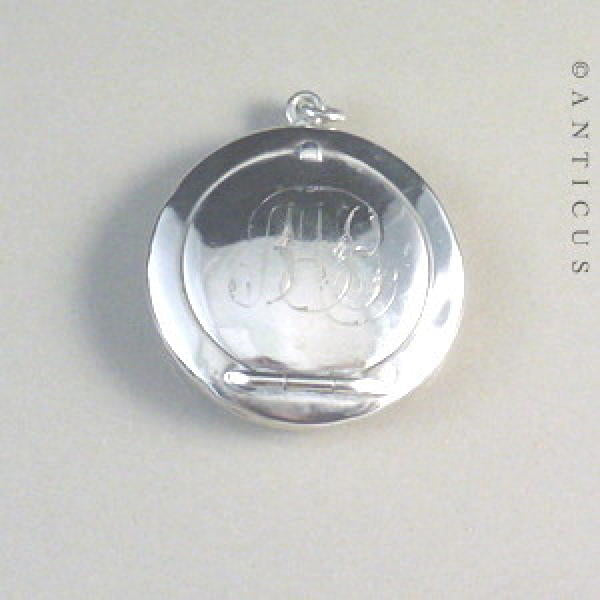 Australian Colonial Silver Locket, Emu Mark.
