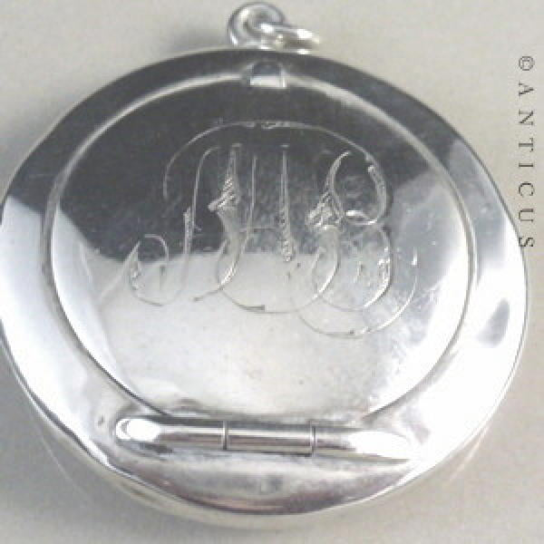 Australian Colonial Silver Locket, Emu Mark.