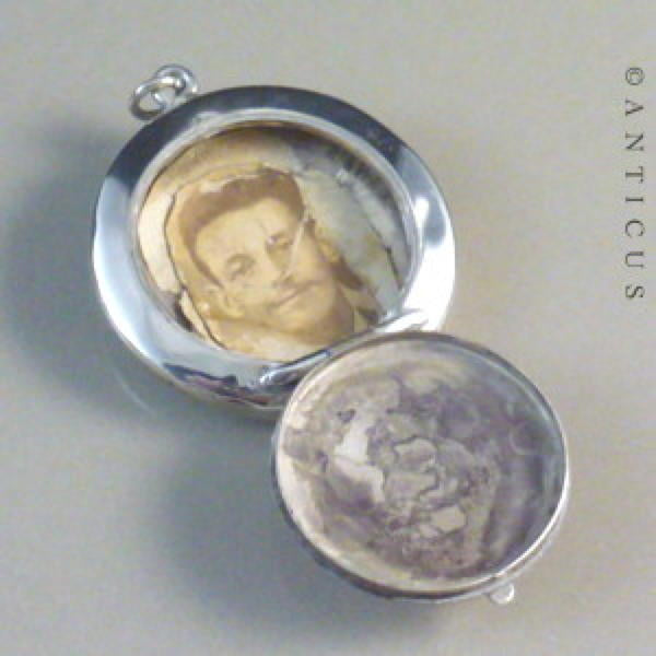 Australian Colonial Silver Locket, Emu Mark.