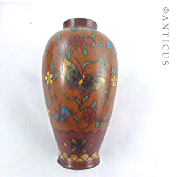 Pair of Small Cloisonné Vases, Japanese.