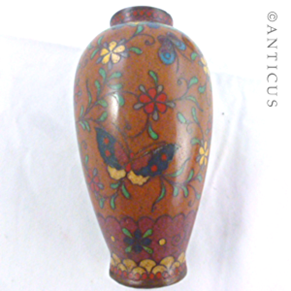 Pair of Small Cloisonné Vases, Japanese.