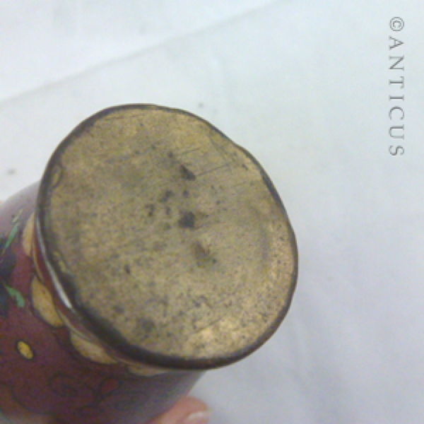 Pair of Small Cloisonné Vases, Japanese.