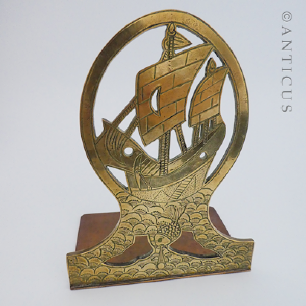 Pair of Chinese Brass Bookends.