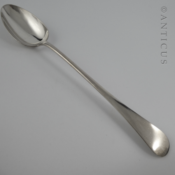 Edwardian Silver Plated Pie or Basting Spoon.