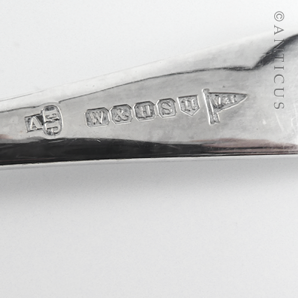 Edwardian Rat-Tail Fish Servers, Silver Plate.