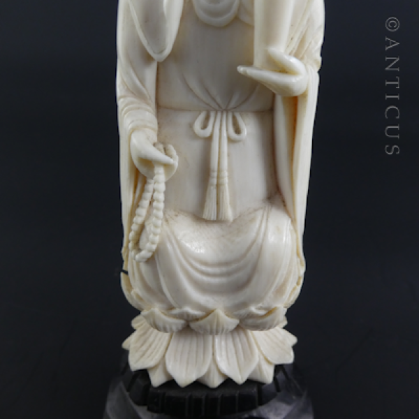 Ivory Kuan Yin Chinese Carving.