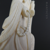 Ivory Kuan Yin Chinese Carving.