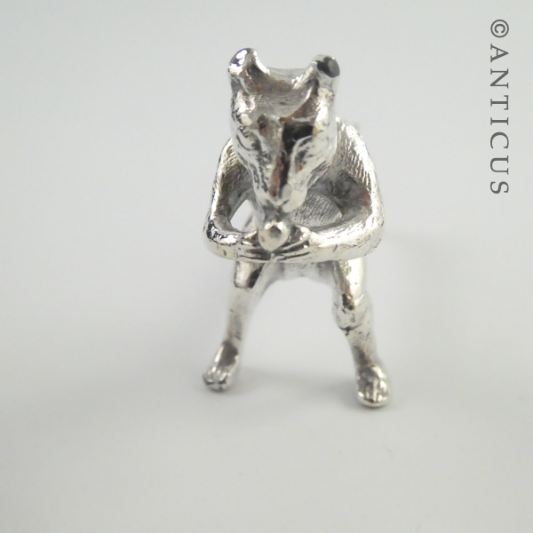 Antique Dining Implement Rest, Squirrel.