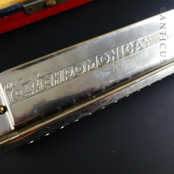Hohner 4 Octave Harmonica in Case.