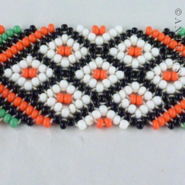 African Beadwork Necklace, Vintage.