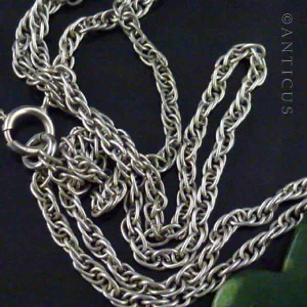 Vintage Carved Greenstone Jade Hei Tiki.