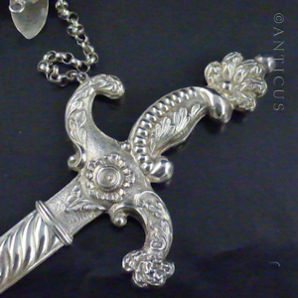 French Silver Chatelaine Needle Case.