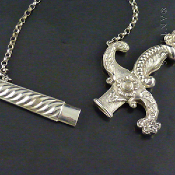 French Silver Chatelaine Needle Case.