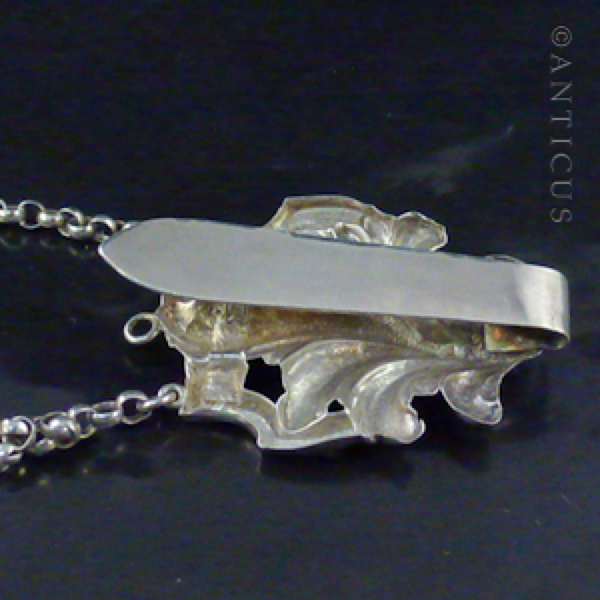 French Silver Chatelaine Needle Case.