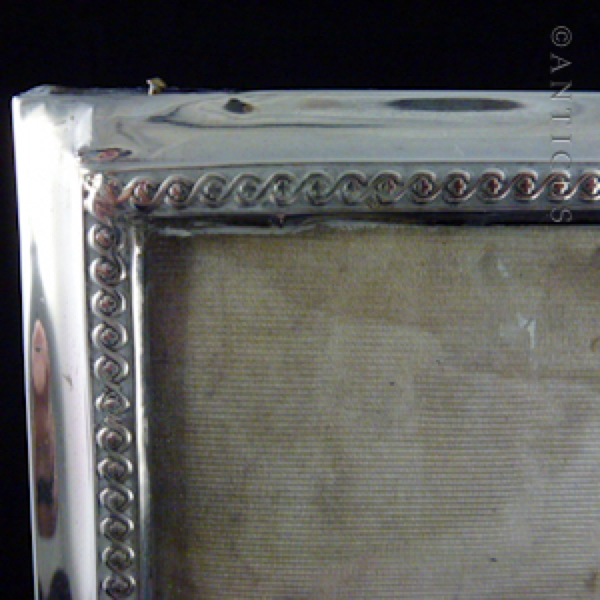 Large Sterling Silver Photo Frame, 1910.