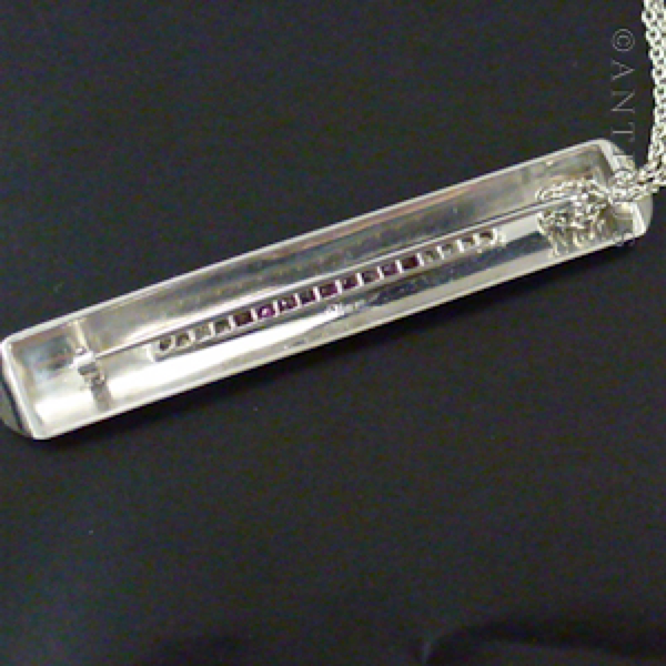 18ct Gold, Platinum, Diamonds, Rubies, Brooch or Pendant.