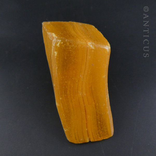 Small Piece of Kauri Gum, Honey Colour.
