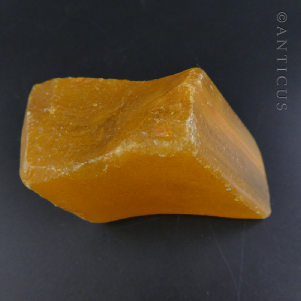 Small Piece of Kauri Gum, Honey Colour.