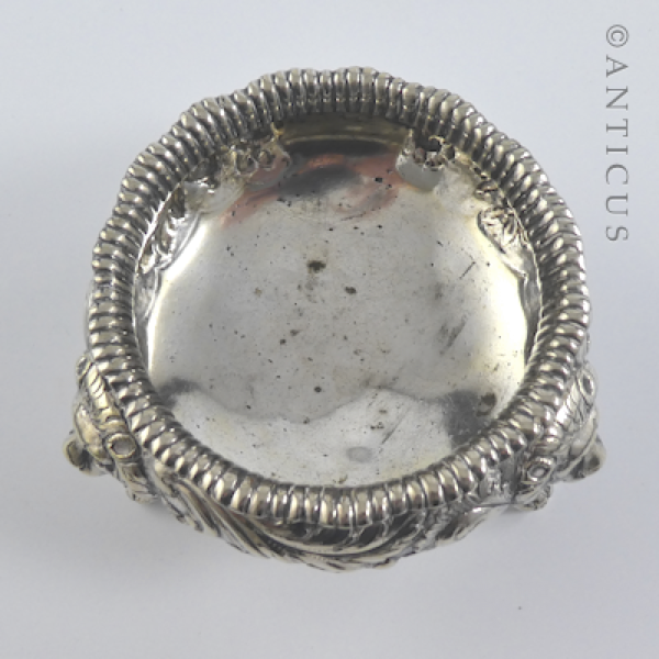 Pair of Victorian Salt Cellars with Lion Masks.