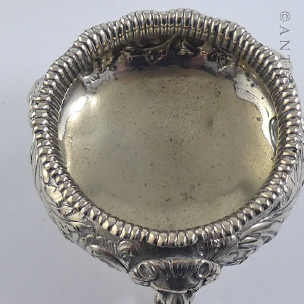 Pair of Victorian Salt Cellars with Lion Masks.