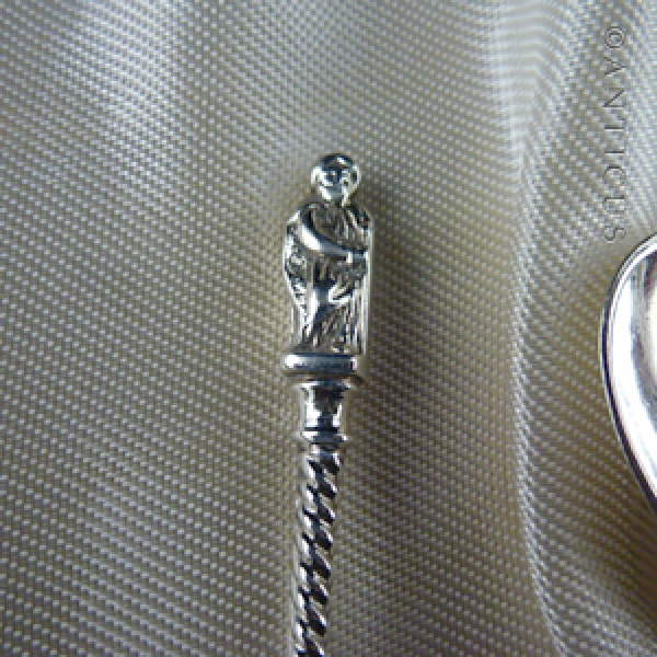 Set of 6 Victorian Silver Apostle Spoons, 1868.