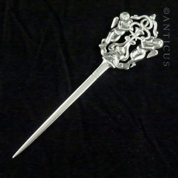 Victorian Meat Skewer, Two Cherubs.