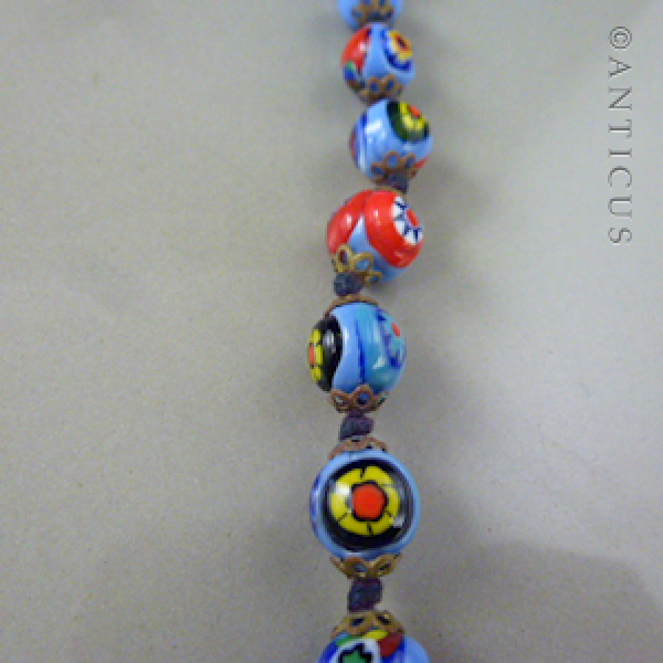 Venetian Glass Necklace, Early 20th Century.