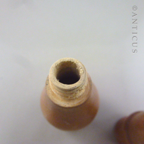 Victorian Treen Glove-Powder Dispenser.