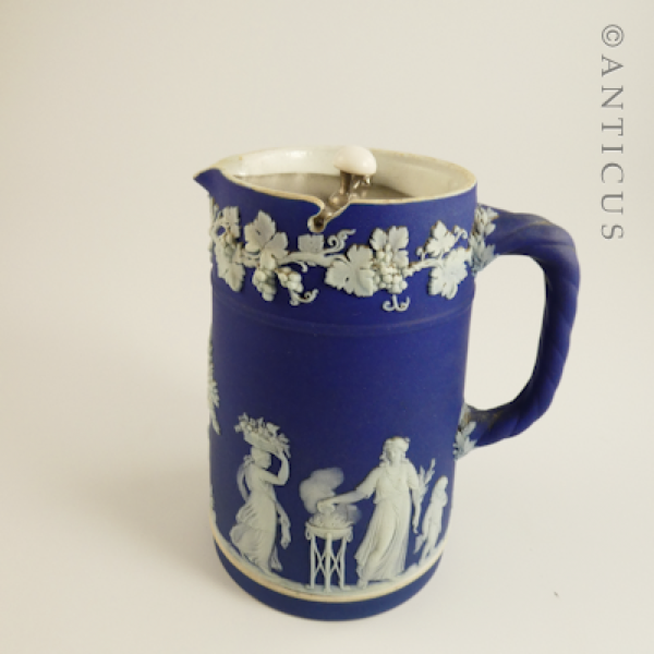 Wedgwood Lidded Pitcher, Mid to Late 1800s.