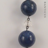 Blue Semi-Precious Stones & Crystal Necklace,
