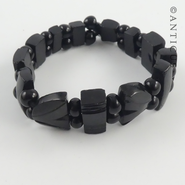 Victorian Jet Bracelet.