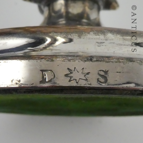 Pair Georgian Old Sheffield Plate Candlesticks.