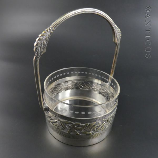 WMF Jugendstil Basket with Glass Liner.