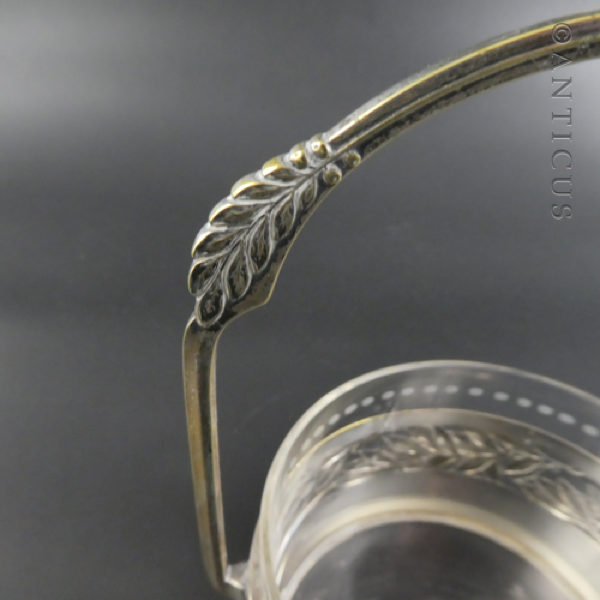 WMF Jugendstil Basket with Glass Liner.