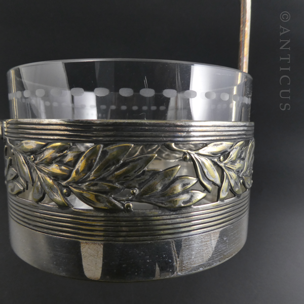 WMF Jugendstil Basket with Glass Liner.