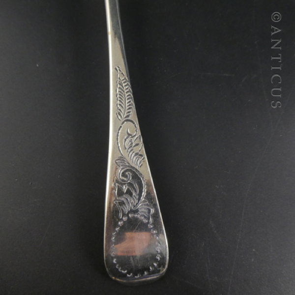 Silver Berry Spoon, London 1903.