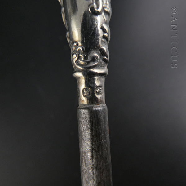 Sterling Silver-Handled Button Hook, 1896.