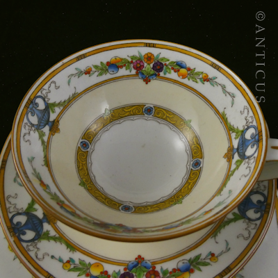 Hand Painted Minton Cup, Saucer and Plate.