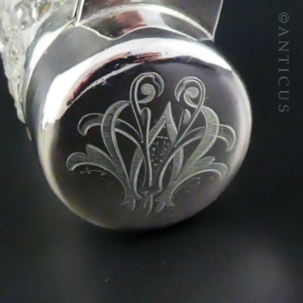 Smelling Salts Jar, Silver Lid, 1902.