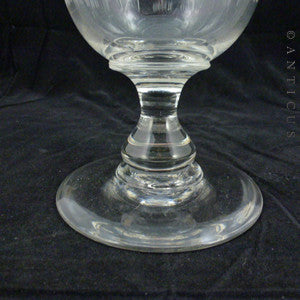 Victorian Celery Vase with Etched Design.